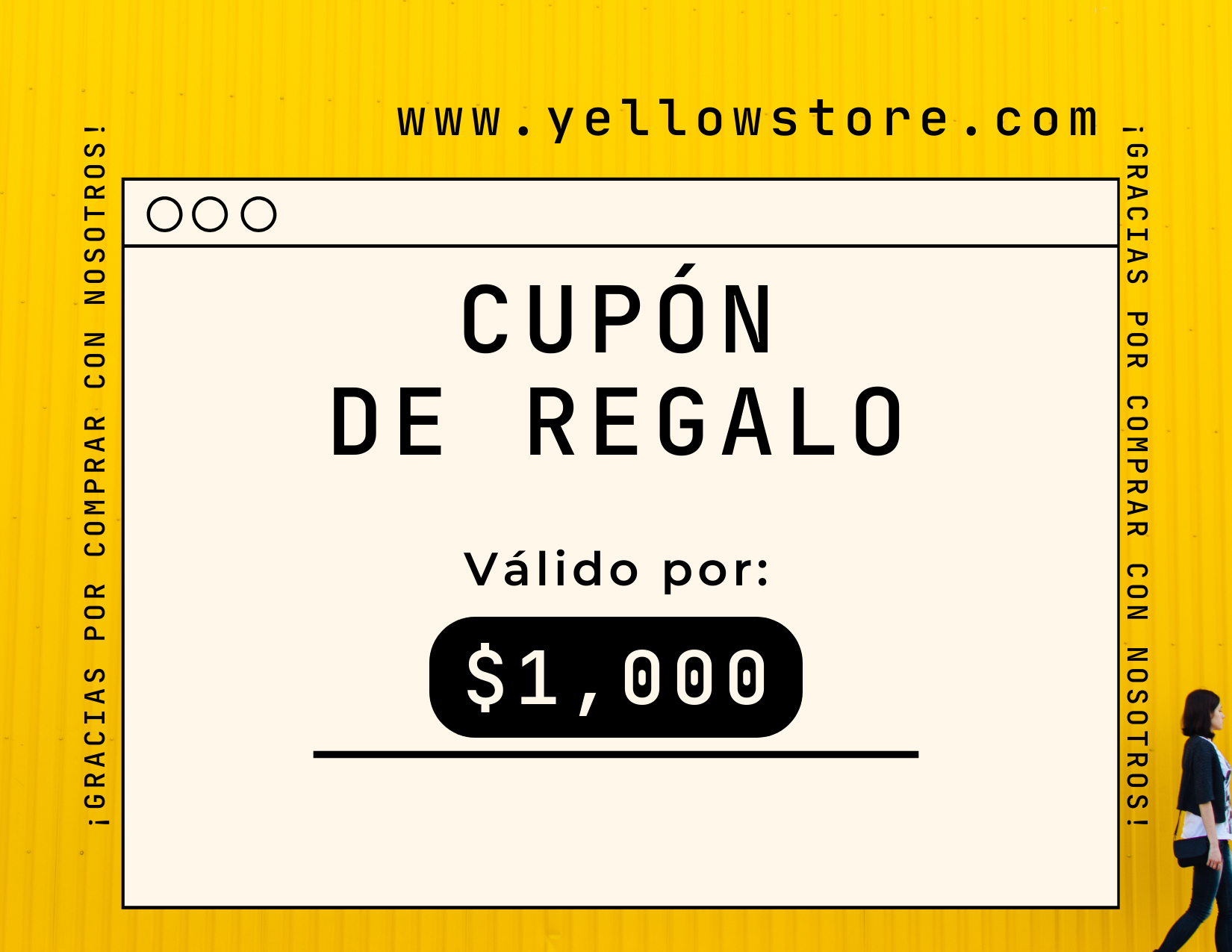 Cupón de Regalo YELLOW